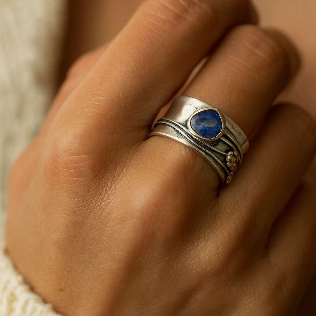 Gertrud - Meditatiering van Tsjechische edelsteen