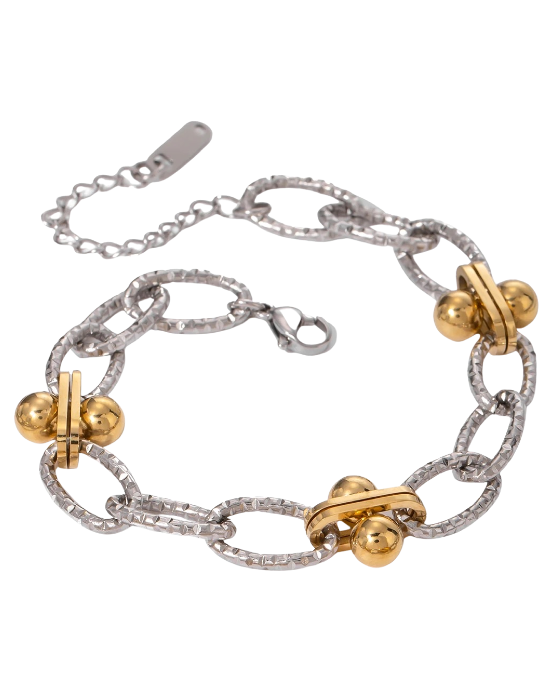 Klara – Gouden Armband met Parelversiering
