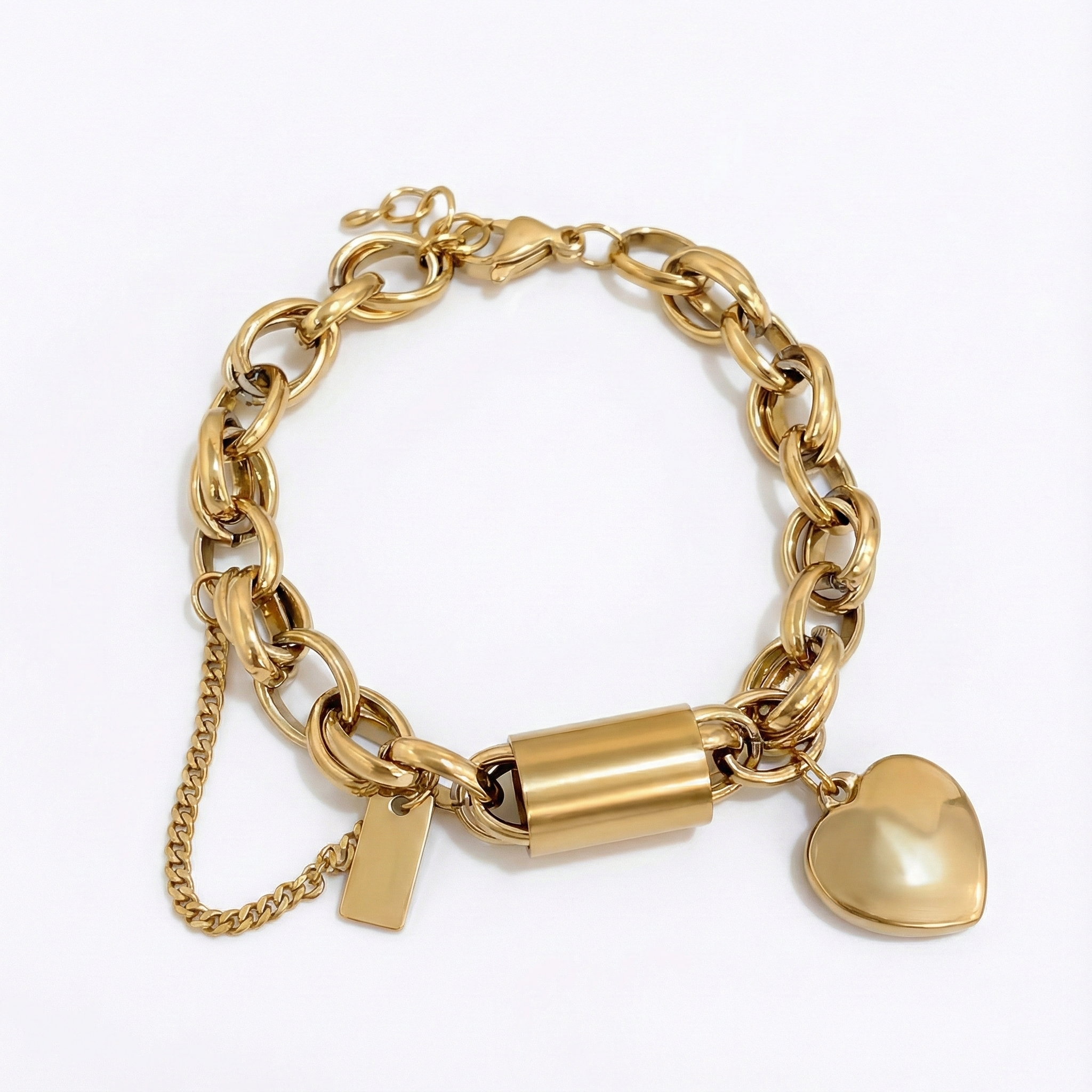 Chunky Hartstuk Armband