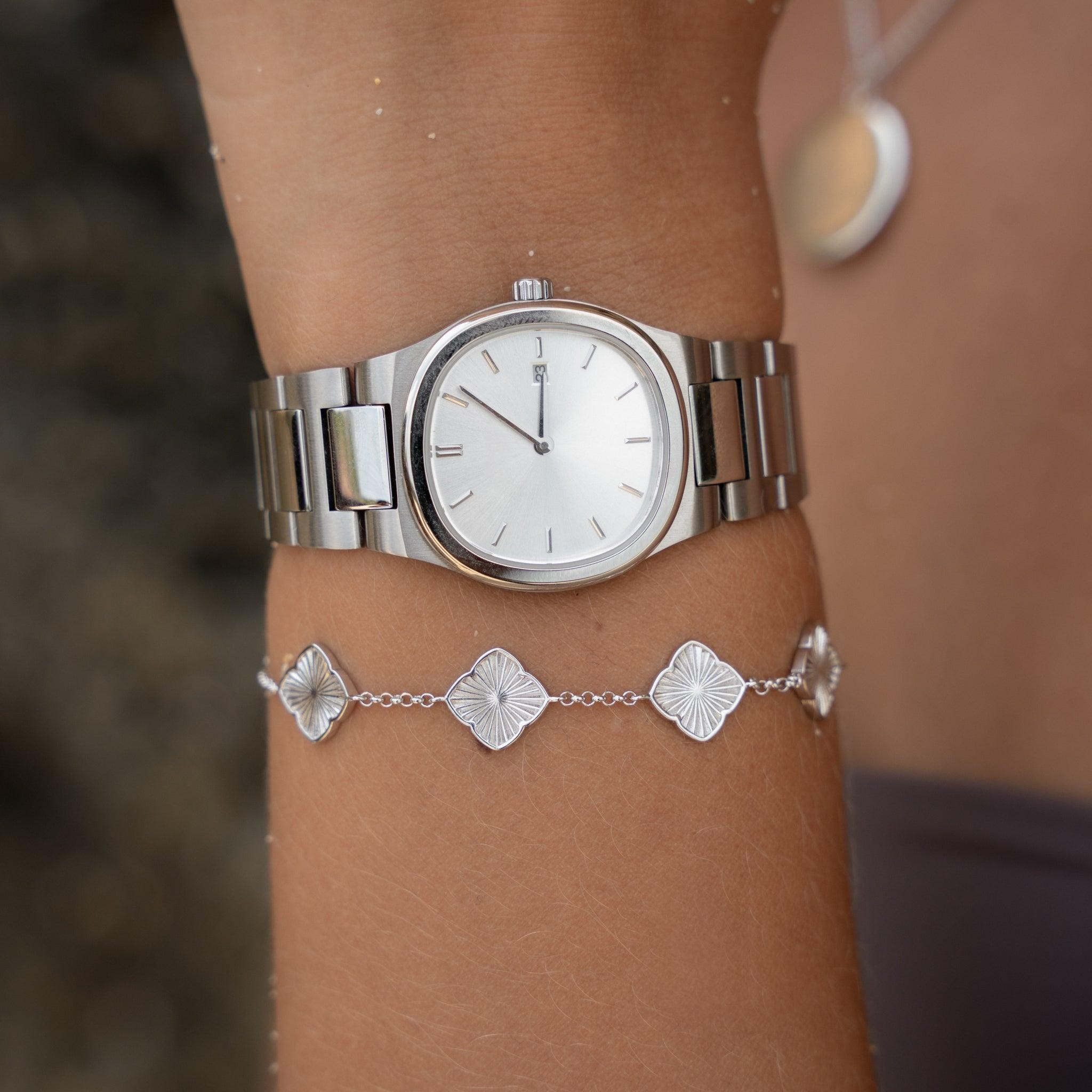 Anabele Watch Silver Wave