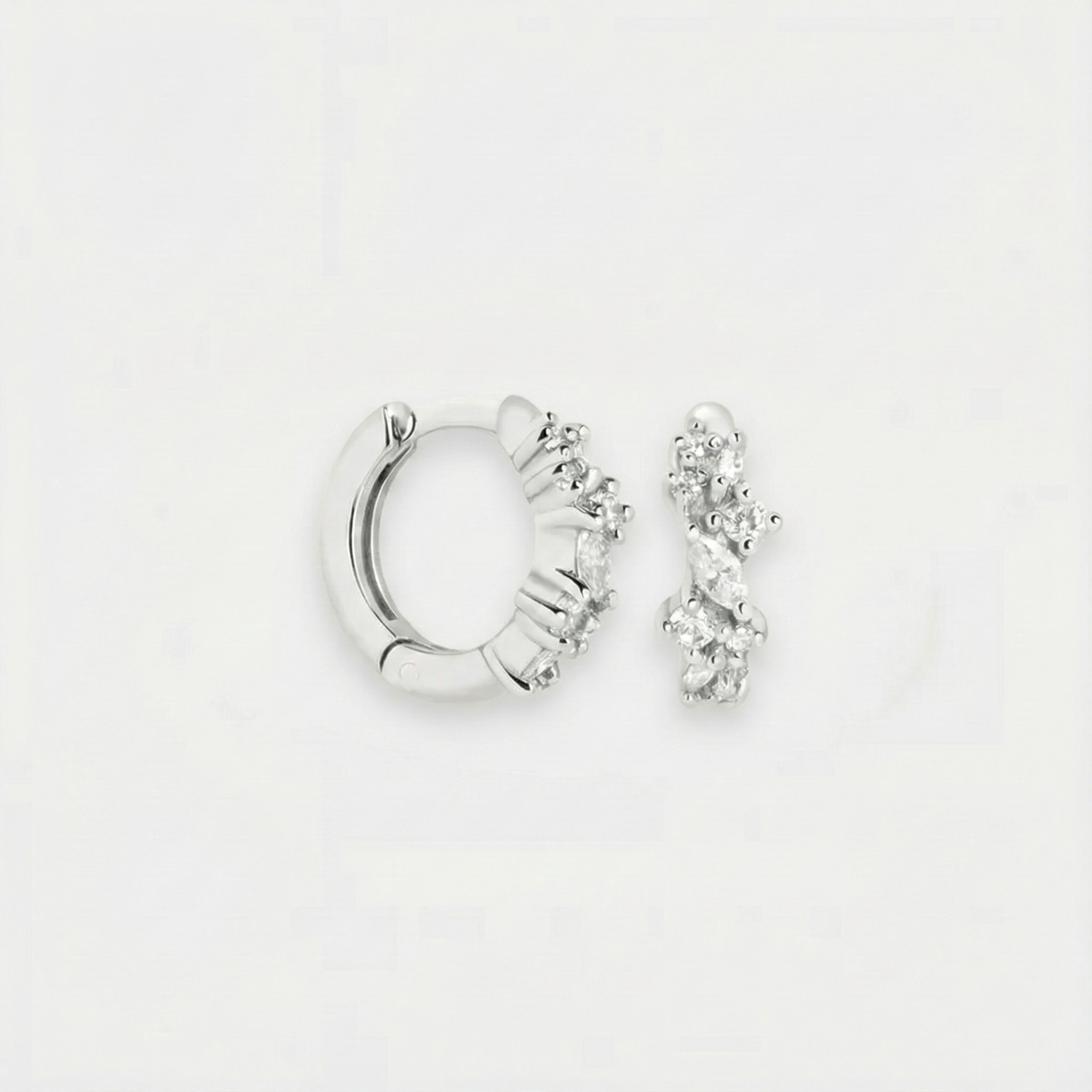 Kristallen Cluster Oorbellen