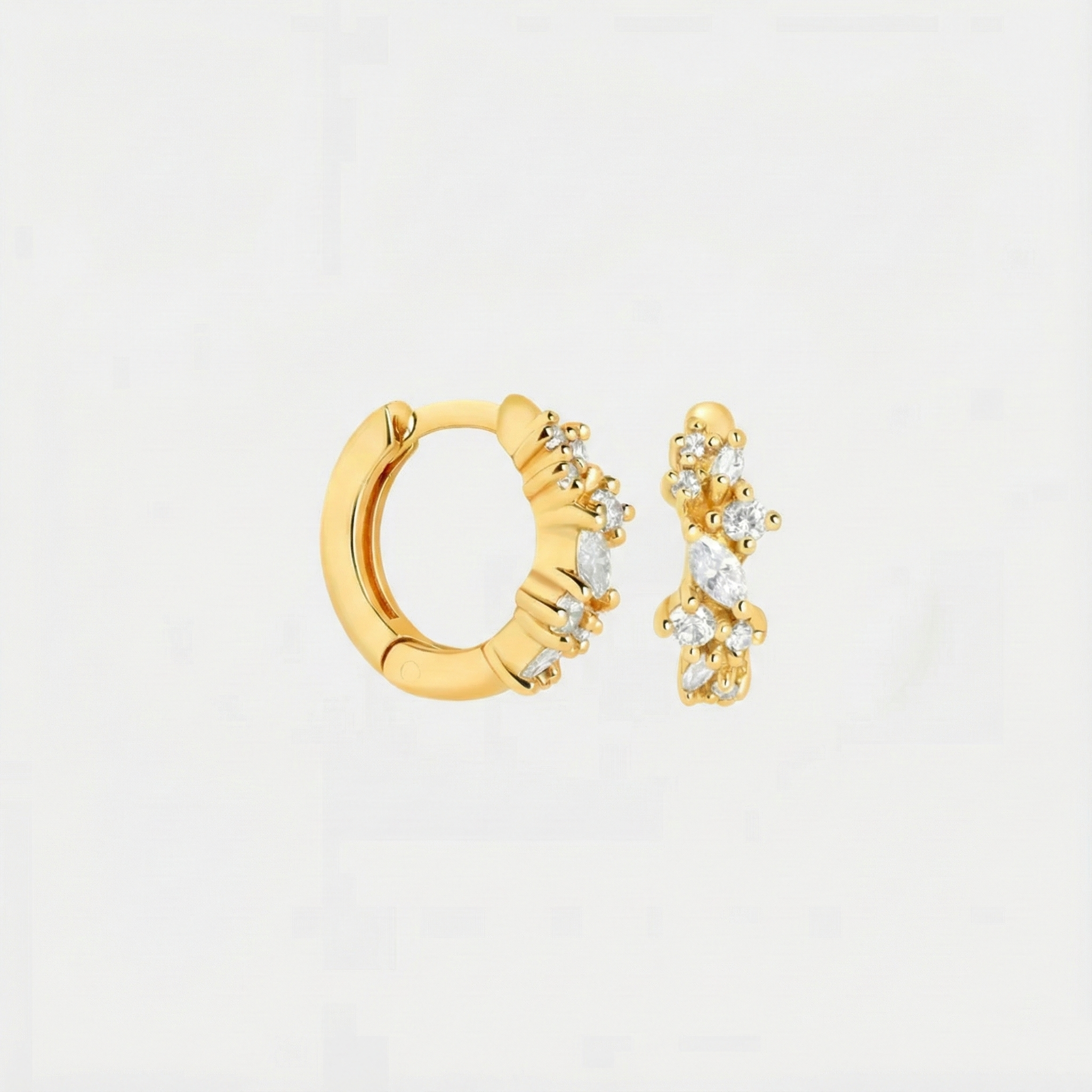 Kristallen Cluster Oorbellen