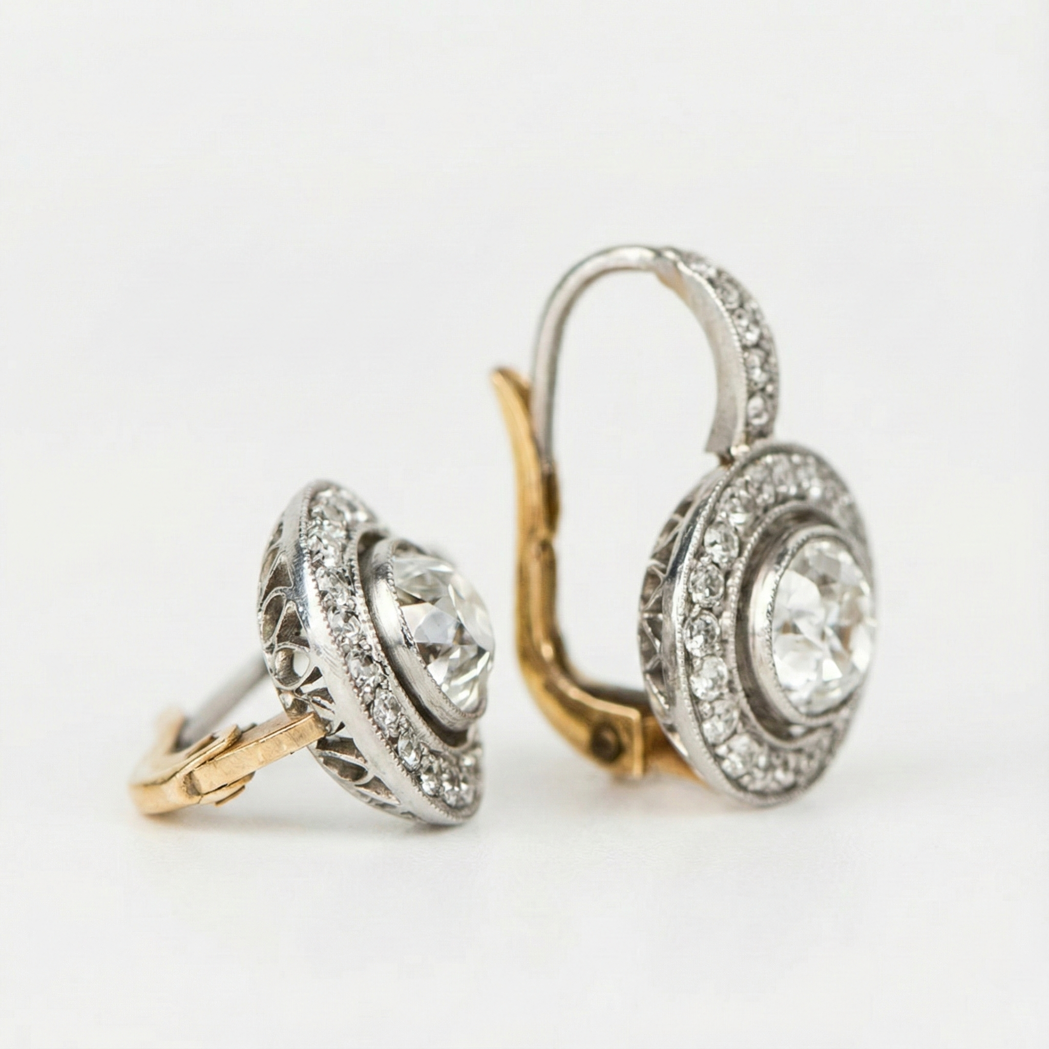 Amalia - Vintage Hangende Oorbellen in Kristal